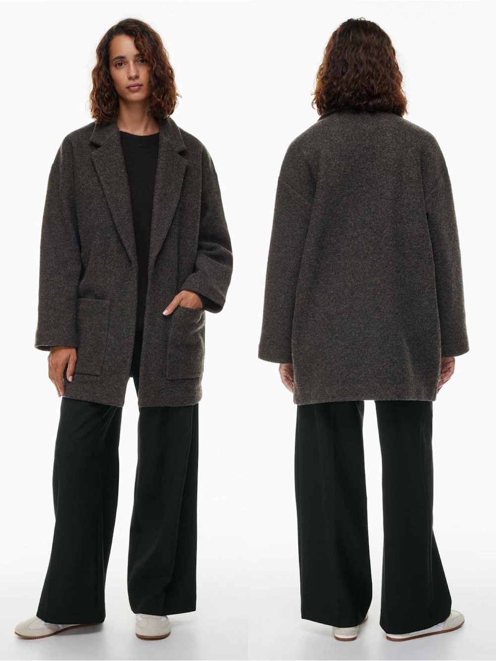 Aritzia | The Group by Babaton Leggero Merino Wool Jacket Charcoal Large